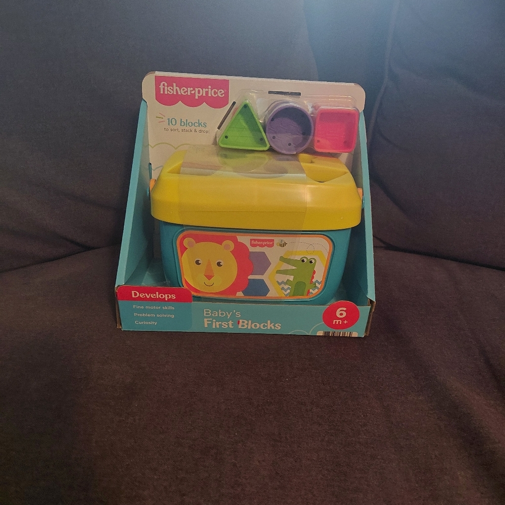 Fisher-Price Baby's First Blocks - Yellow and Multicolor